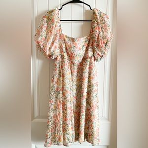 Red Dress Boutique - Song and Dance Ivory Multi Floral Print Dress